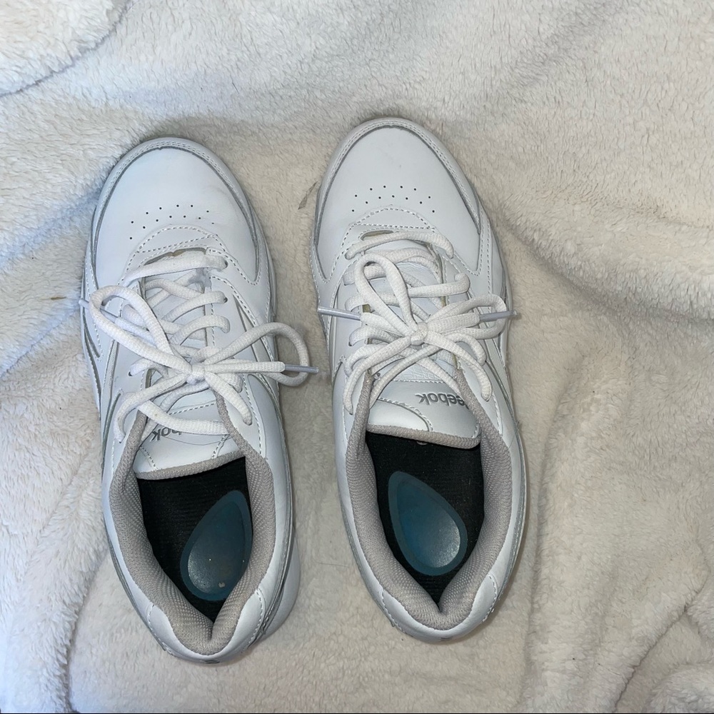 White Reeboks Dad Sneakers - Picture 9 of 9